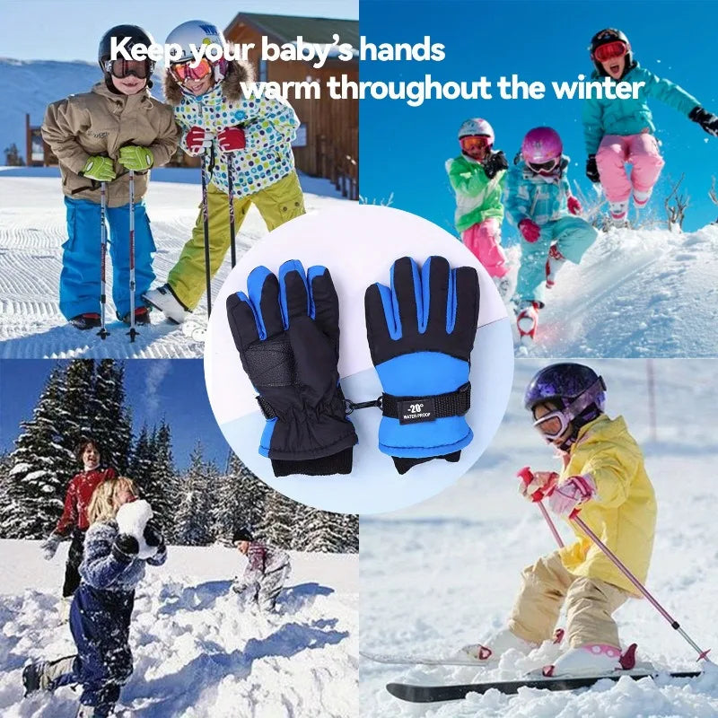 Kids Winter Ski Gloves