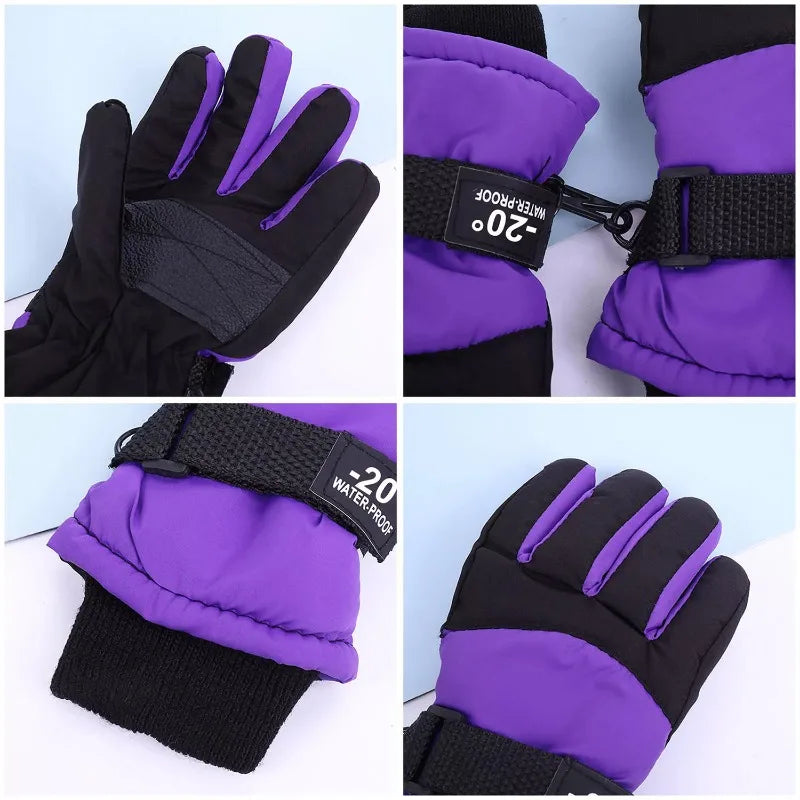 Kids Winter Ski Gloves