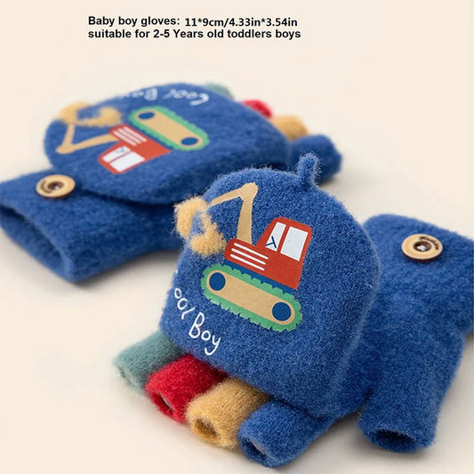 Excavator Flip Gloves for Toddlers