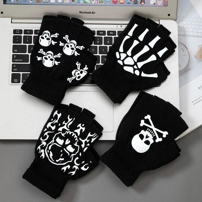Punk Skeleton Kids Gloves