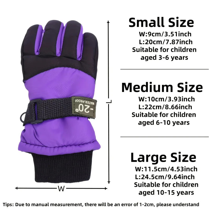 Kids Winter Ski Gloves