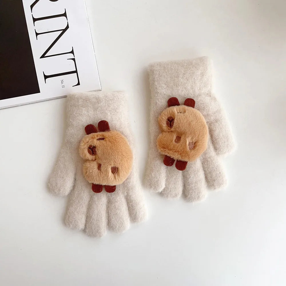 Cozy Capybara Kids Gloves