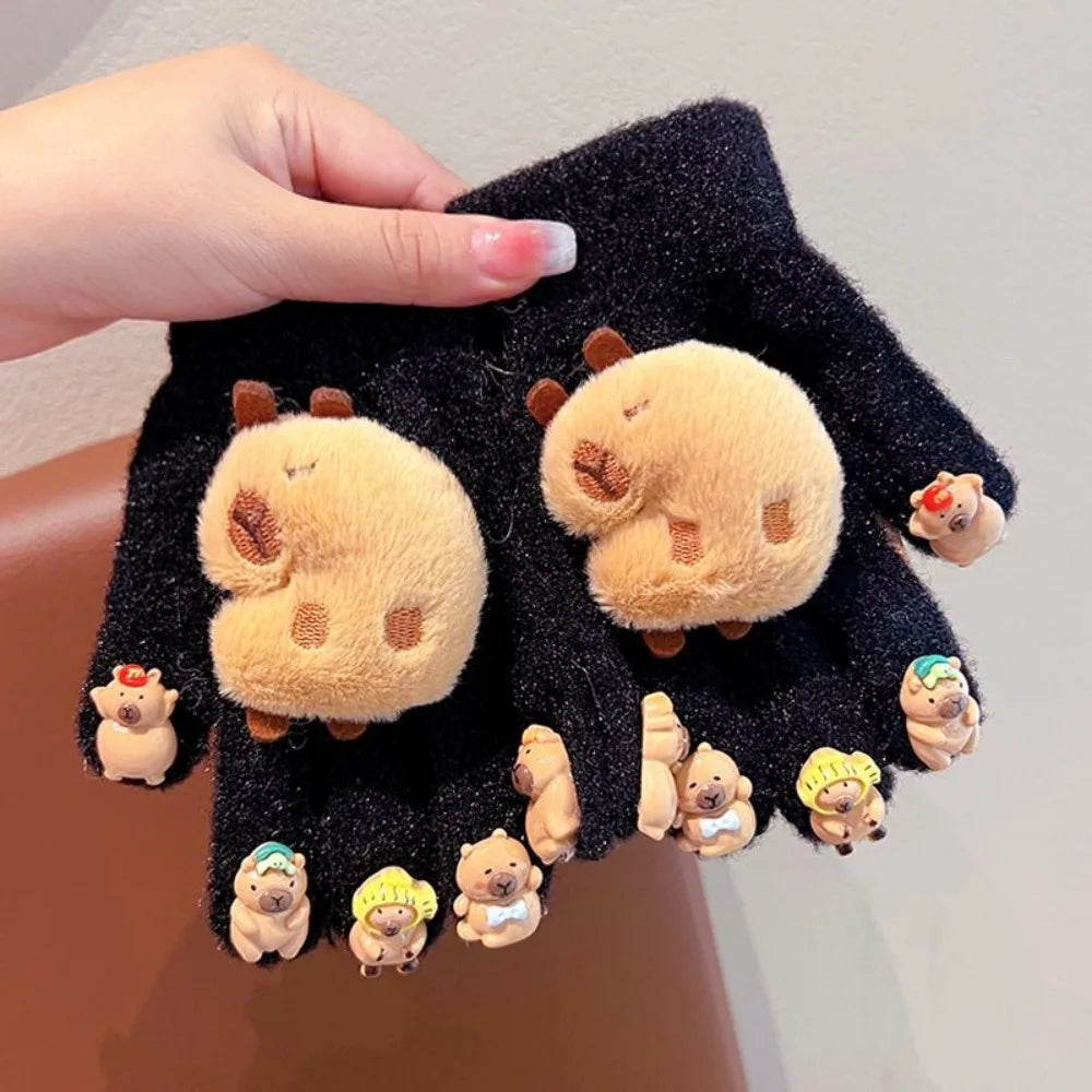 Cozy Capybara Kids Gloves