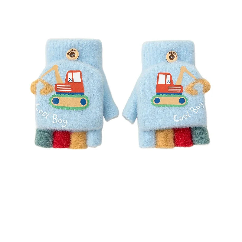 Excavator Flip Gloves for Toddlers