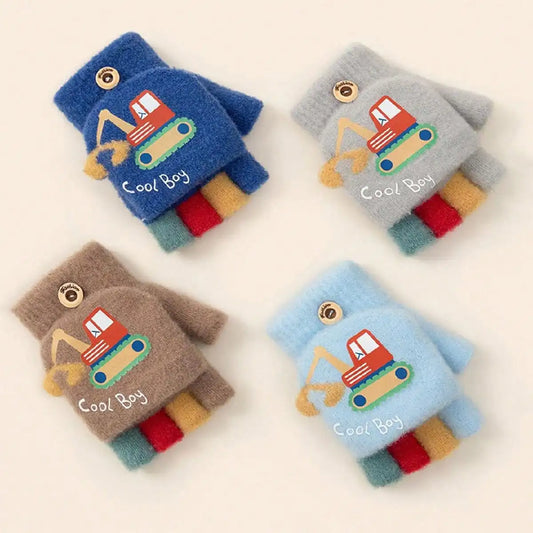 Excavator Flip Gloves for Toddlers