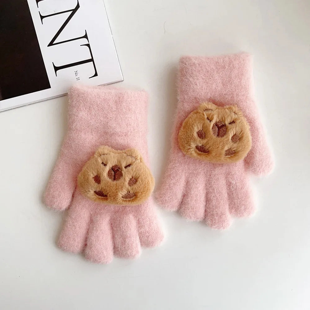 Cozy Capybara Kids Gloves