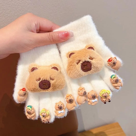Cozy Capybara Kids Gloves