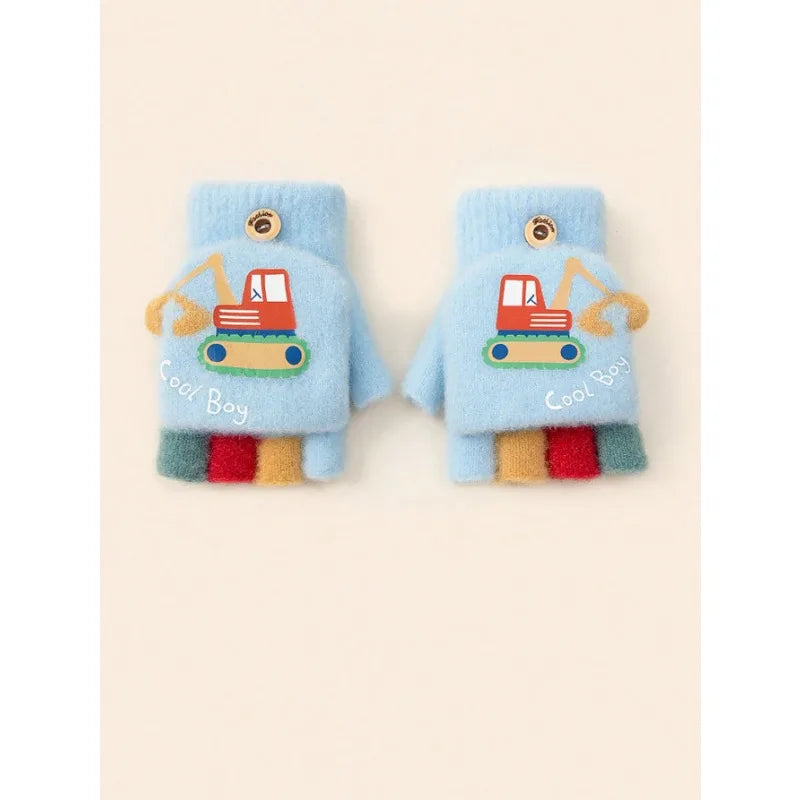 Excavator Flip Gloves for Toddlers