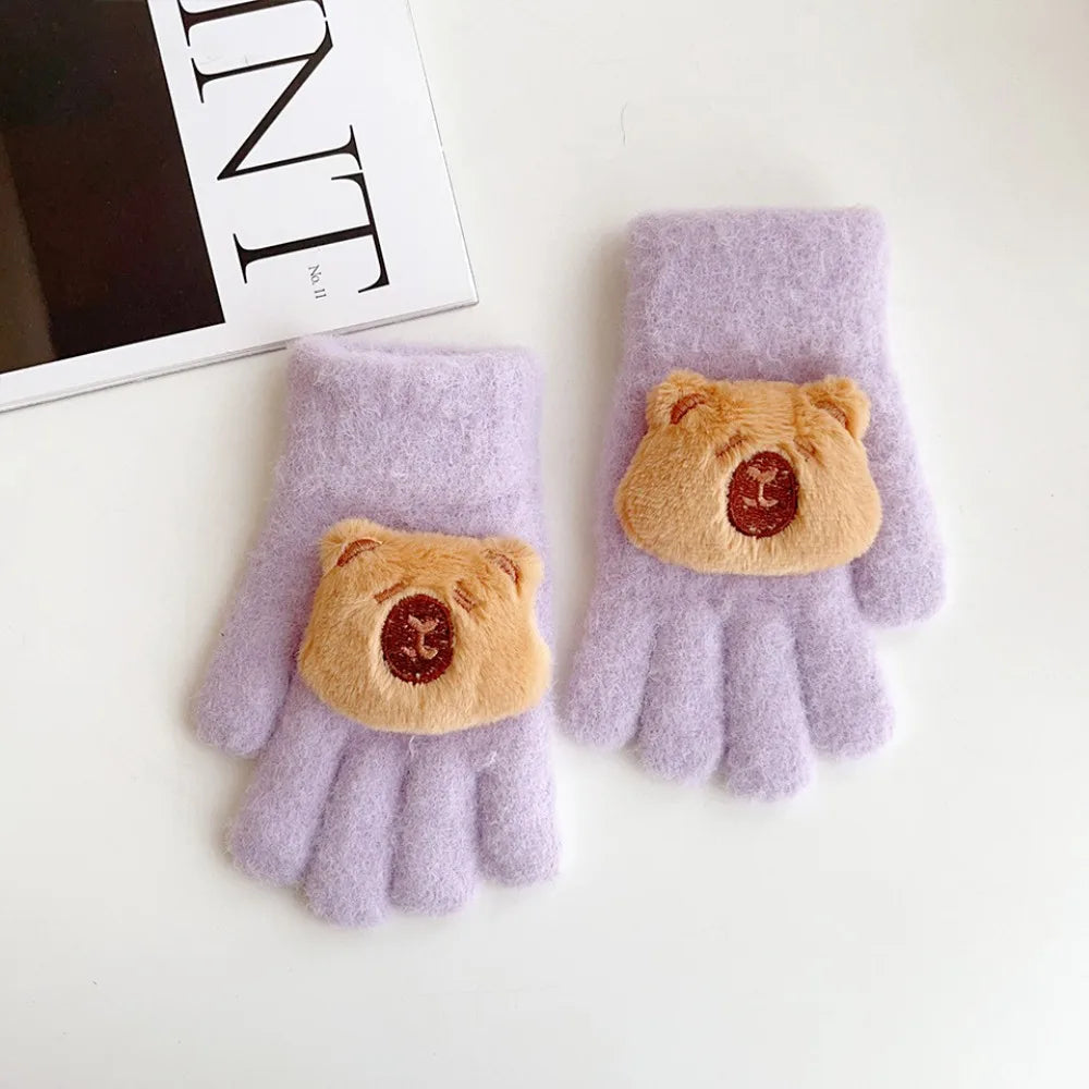 Cozy Capybara Kids Gloves