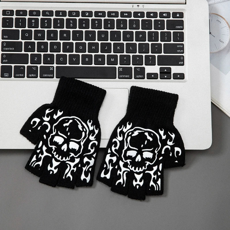 Punk Skeleton Kids Gloves