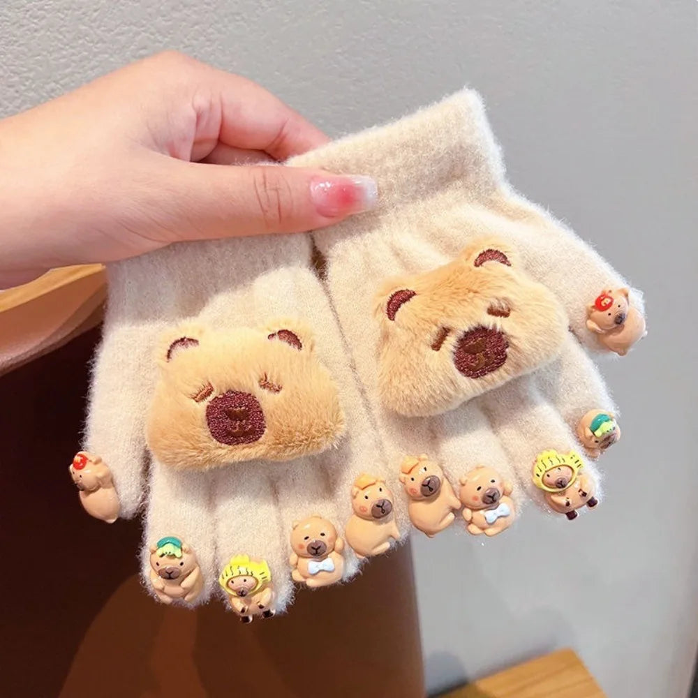 Cozy Capybara Kids Gloves